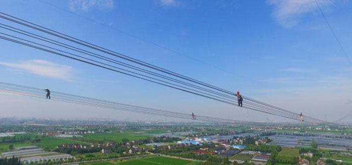 國(guó)網(wǎng)天津檢修分公司1000千伏錫盟—山東特高壓線(xiàn)路防外力大修工程